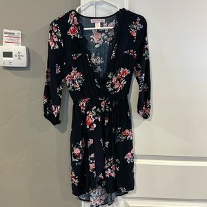 Band of Gypsies navy floral dress XS